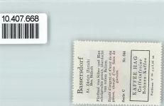 8303 Bassersdorf Baltenswil ZH - Vignette Wappen Kaffee Hag 1920-1940