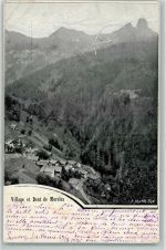 1920 Martigny 1901 Gebrauchsspuren Village et Dent de Morcles