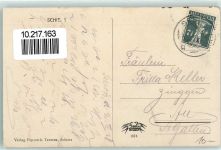 7220 Schiers 1918 - Partie aus der Rossgasse