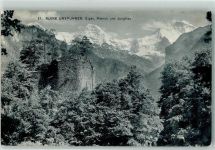 3812 Wilderswil - Ruine Unspunnen Eiger Mönch Jungfrau