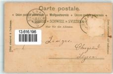 6210 Sursee 1906 Lithographie Oberstadt Kirchplatz Rathausplatz Unterstadt