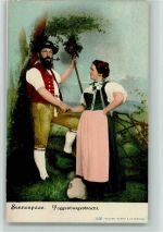 Sennenpaar Toggenburgertracht Trachten Toggenburg
