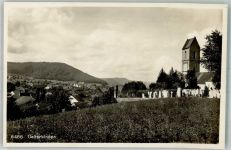 4460 Gelterkinden Foto AK Kirche Friedhof