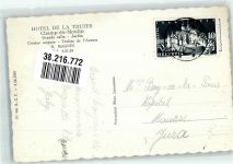 2149 Champ-du-Moulin 1948 Foto AK Hotel de la Truite