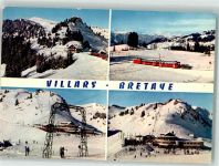 1884 Villars-sur-Ollon 1976 Winter Bergbahn Seilbahn Villars-Bretaye