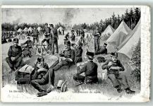 6775 Ambrì 1904 - Soldaten In der Pause Ort lt. Stempel