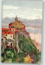 Madonna del Sasso Künstlerkarte Verlag Tuck Serie Alpen Oilette sign. McCormick