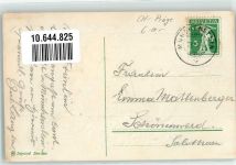 4142 Münchenstein 1911 Prägedruck Wappen Sportler Lorbeerkranz Ort lt. Stempel