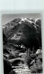 3996 Binn - Breithorn Kirche Brücke über Binna