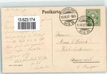 8180 Bülach 1907 - Landw.- und Gewerbe Ausstellung Bahnpost Zug 165 Nr. 39