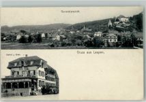 3177 Laupen BE 1908 Gebrauchsspuren Gasthaus zum Bären