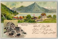 6318 Walchwil 1899 Lithographie Hotel Pension Gebr. Neidhart