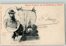 6403 Küssnacht am Rigi 1901 - Offizielle Postkarte der Tell-Aufführung Altdorf Reichsvogt Gessler Tellskapelle an der hohlen Gasse Küssnacht