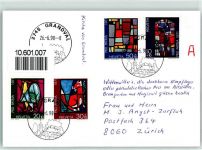 Grandval Kirchenfenster Jesus am Kreuz Phila Schweiz