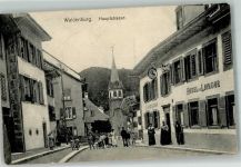 4437 Waldenburg 1905 Foto AK Hotel du Liondor Hauptstrasse