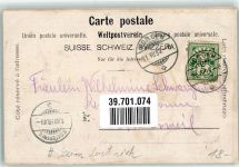 8810 Horgen 1899 Gebrauchsspuren Mondschein Leim löst sich