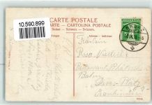 Taminaschlucht 1910 - Ende der Schlucht