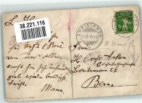 3770 Zweisimmen 1910 Gebrauchsspuren Forellensee Auf Alpenblick Einriß