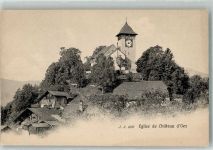 1660 Château-d´Oex Foto AK Kirche