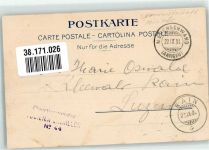 Wir trinken Schampanier u. schlafen a. Stroh I. Zug II.Comp. Bat. 44 Militär Schweiz 1904 Gebrauchsspuren