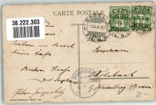 4000 Basel Bâle 1906 Gebrauchsspuren Barfüsserplatz Kirche hist. Museum