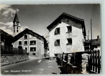 7513 Silvaplana - Kirche Dorfpartie