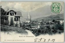 6064 Kerns 1907 Gebrauchsspuren Stanserhorn Kirche