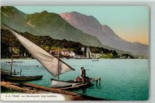 1897 Bouveret - Lac Leman Segelboot