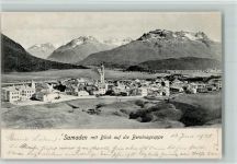 7503 Samedan Samaden 1905 - mit Blick auf die Berninangruppe
