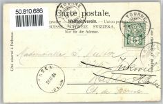 Col de la Tourne - 1903 Pferde Kühe Hotel Tourne Erhaltung: Fleckig