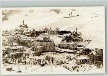 7503 Samedan Samaden Winter Fliegeraufnahme Hotel Bernina