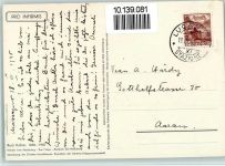 sign Koller - Kinder vom Hasliberg - Spendenkarte Pro Infirmis Schweiz 1940 AK mit Glitzer