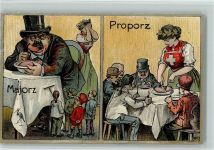 1910 - Proporz - Majorz - Volksabtimmung - AK