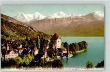 3653 Oberhofen am Thunersee 1907 - Eiger Mönch Jungfrau