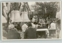 4142 Münchenstein 1931 Privatfoto AK Glockenweihe Kath. Kirche St Franz Xaver