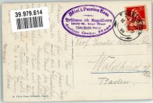 Trübsee 1930 Foto AK Winter Hotel Pension Hess