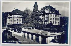 1814 La Tour-de-Peilz - Hotel Comte, Straßenbahn