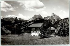 3778 Schönried Foto AK Ferienheim Buebebärg Blick auf Rüblihorn Gumfluh AKU1