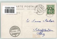 8265 Mammern 1905 Gebrauchsspuren Kuranstalt Seerosen