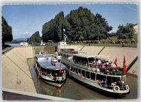 4302 Augst BL - Schleuse Schiff der Basler Rheinschiffahrt AG AKU1