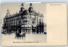 8000 Zürich - Bahnhofplatz, Grand Café, Restaurant Du Nord, Kutsche