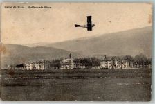 1145 Bière Foto AK Flugzeug Waffenplatz Kaserne Feldpost Feldbatterie 32