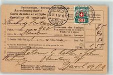 Zürich Anrechnungskarte Eildienst Phila Schweiz 1920 KEINE AK