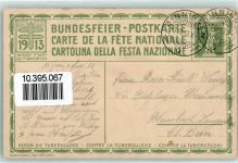6441 Rütli 1913 Künstlerkarte Bundesfeier Postkarte Gegen die Tuberkulose Sign. Niefel