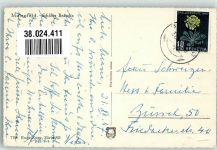 7304 Maienfeld 1947 Foto AK Schloss Brandis