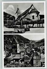 2882 St-Ursanne - J.B. Collegiale et Statue Vue de l'Ouest