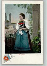 8000 Zürich 1901 - Trachtenfrau