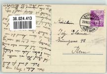 7302 Landquart 1935 Foto AK Ref. Kirche Bahnpost Räth.Bahn Zug 17