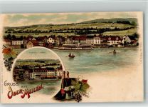 8706 Obermeilen BOAKC Lithographie Gasthaus Zum Hirschen Dampfer Speer Verlag Künzli Nr 2166