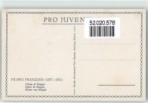 6673 Maggia Künstlerkarte sign. Franzoni Kirche